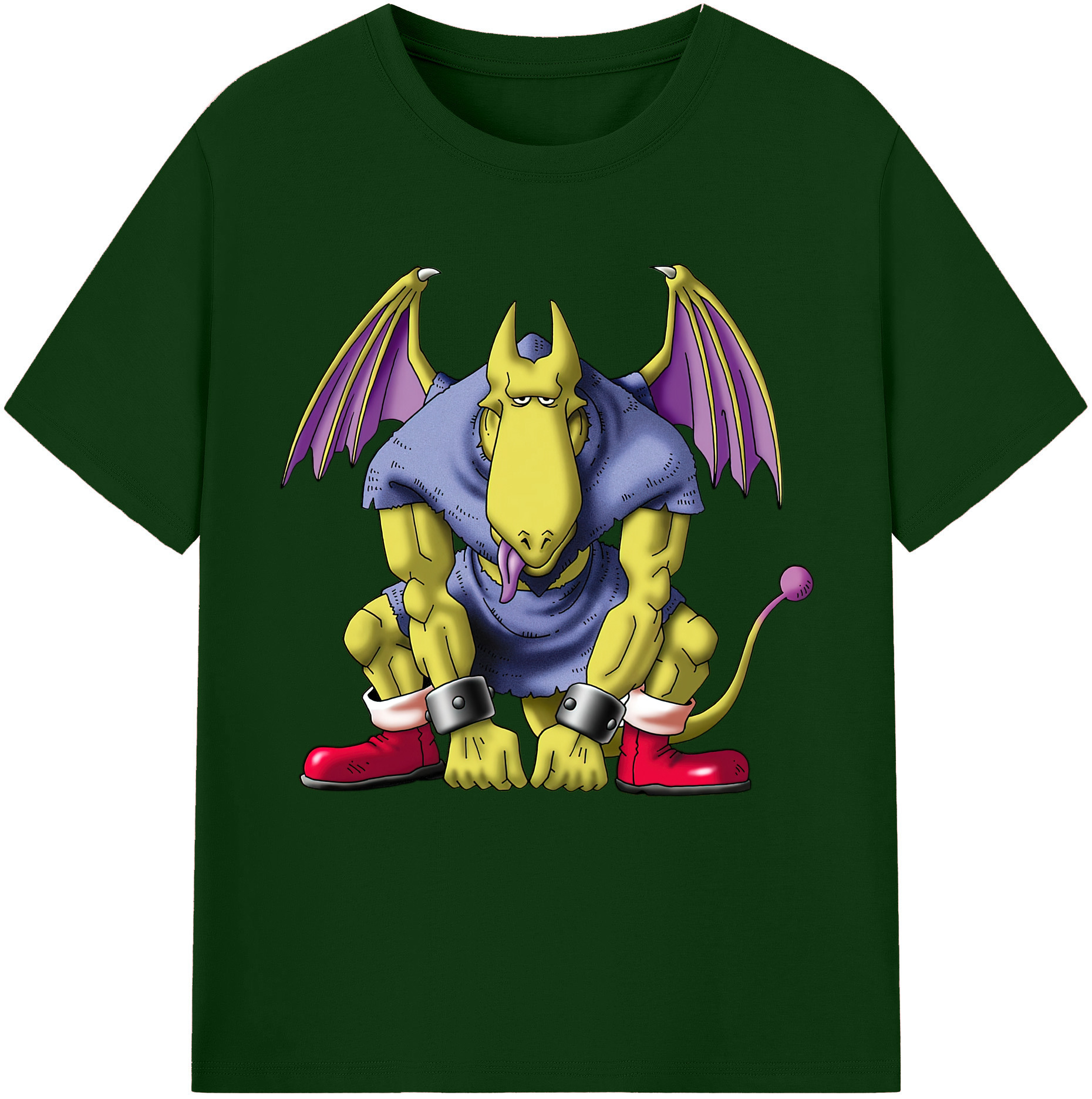 （画像用） ドラゴンクエスト Doragon Kuesuto Dragon Quest 綿100％半袖Tシャツ（フロントプリント）